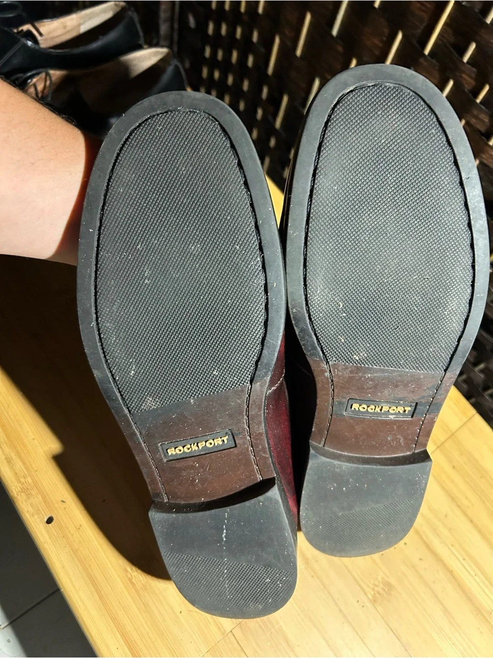 Rockport Men's Burgundy Penny Loafers